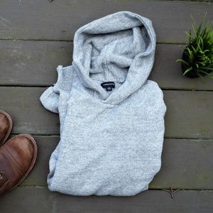 Men's M JCrew Wool-Cotton Hoodie Sweater NWOT